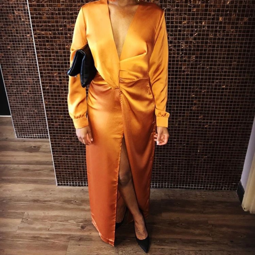 Forever 21 Satin Cocktail Gown